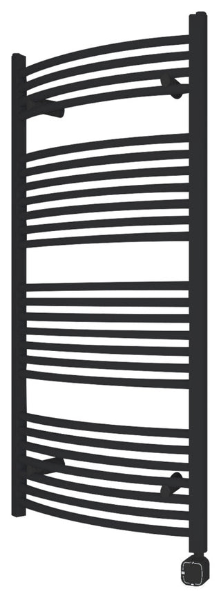 HEATGENE Smart Towel Warmer With Timer and Temperature Control, Matt Black