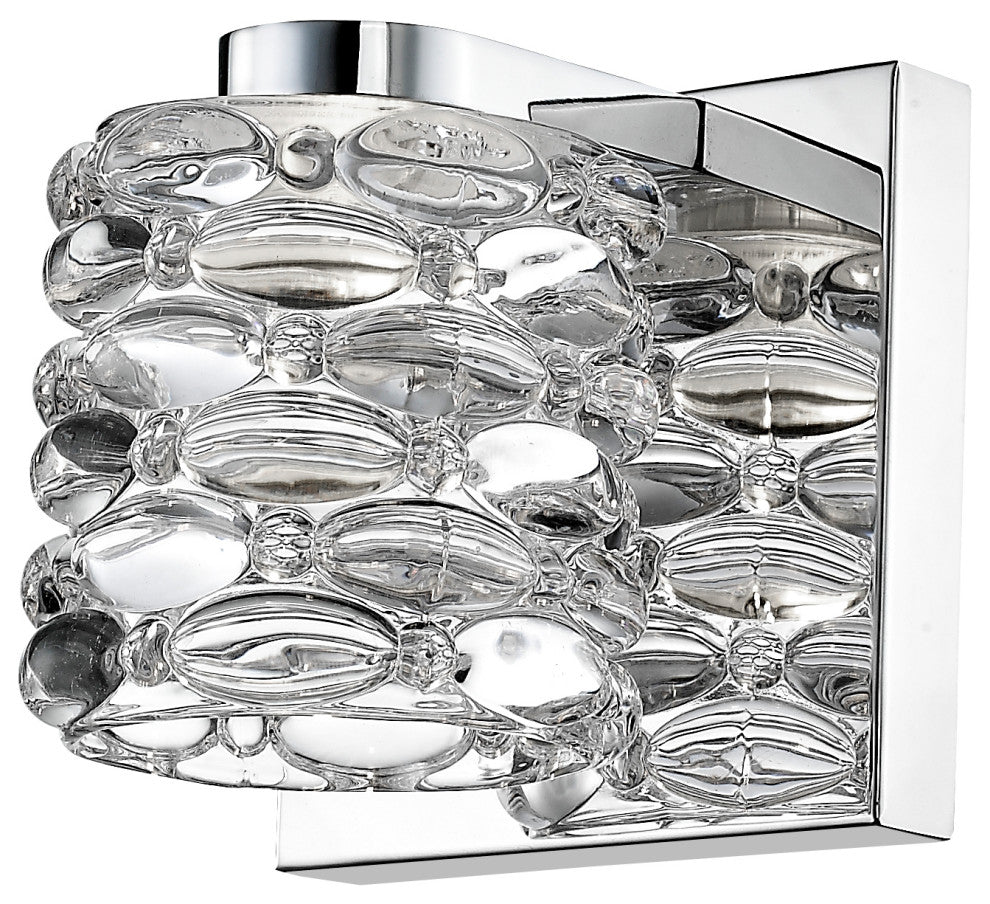 Zlite 907-1S-LED 1-Light Wall Sconce, Crystal