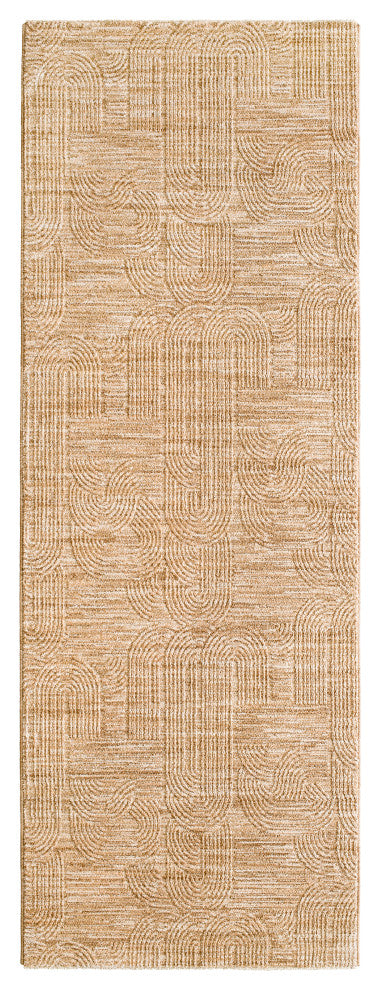 Surya Masterpiece MPC-2310 Machine Woven Area Rug, Beige, 2'7" x 10'
