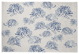 Tumbly Blossom Rug, Blue, 3'x5'