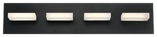 4 Light Contemporary Vanity, Black