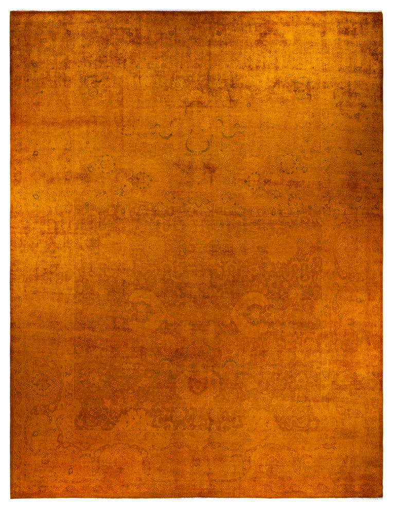 Fine Vibrance, One-of-a-Kind Handmade Area Rug Yellow, 15'9"x12'3"