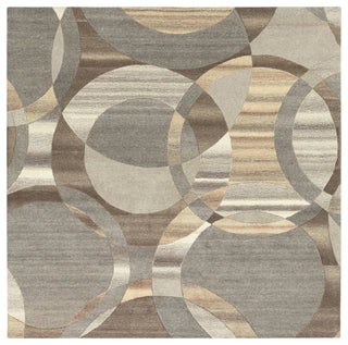 Forum Modern Gray Area Rug, 4' Square