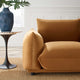 Armchair Accent Chair, Velvet, Brown, Modern, Living Lounge Hotel Hospitality
