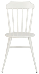 Safavieh Broderick Stackable Outdoor Side Chair, Matte White