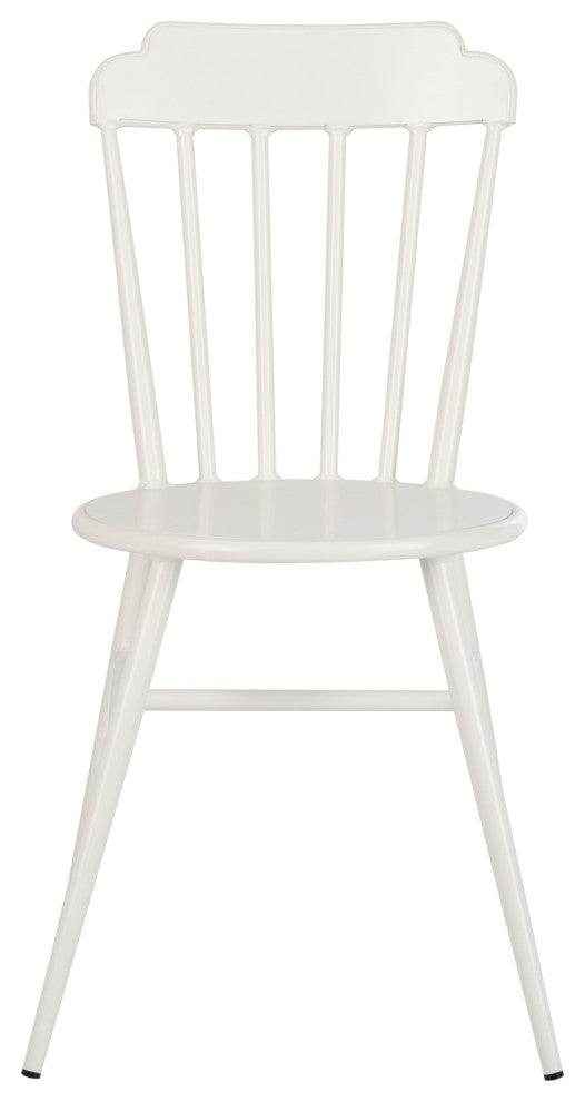 Safavieh Broderick Stackable Outdoor Side Chair, Matte White