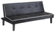Upholstered Sofa Bed with Tufted, Black