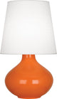 June Table Lamp, Oyster, Pumpkin