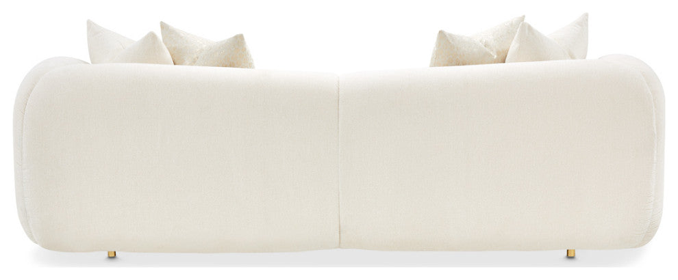 Sassani Chenille Sofa, Crepe/Gold
