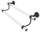 Pacific Beach 18" Double Towel Bar with Twisted Accents, Venetian Bronze