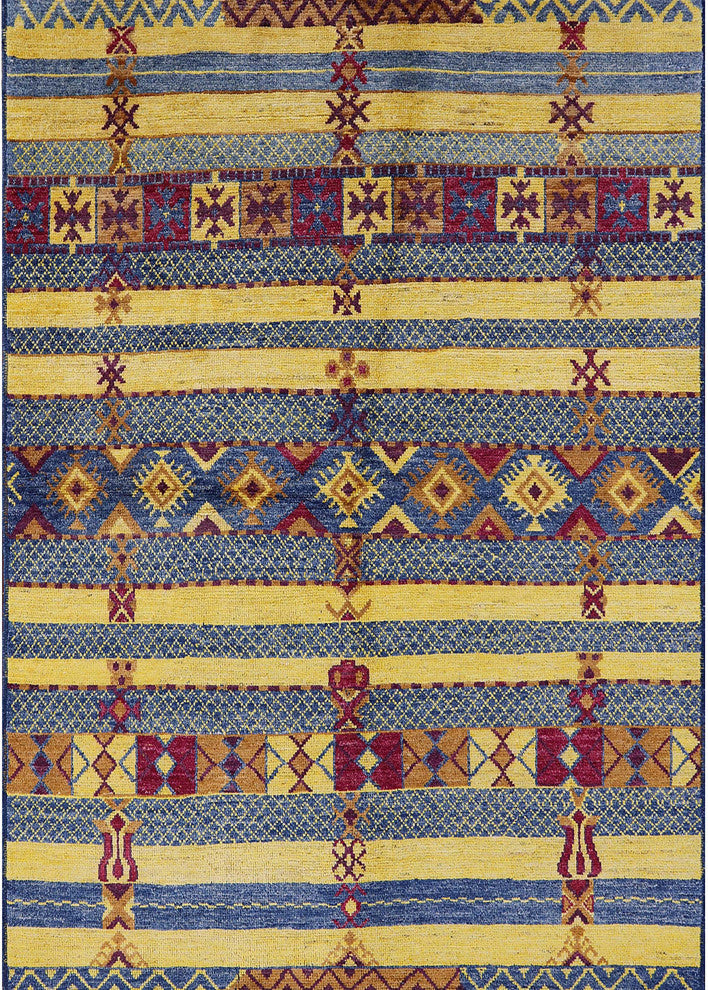 Ahgly Company Indoor Rectangle Mid-Century Modern Area Rugs, 2' x 4'