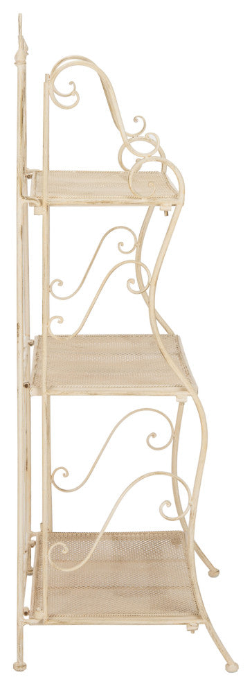 Safavieh Torus Patio 3-Tier Shelf Pearl White