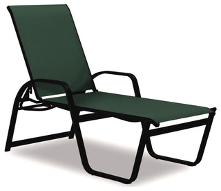 Aruba II 4-Position High Bed Chaise, Textured Black, Forest Green
