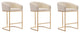 Manhattan Comfort Louvre Counter Stool, Set of 3