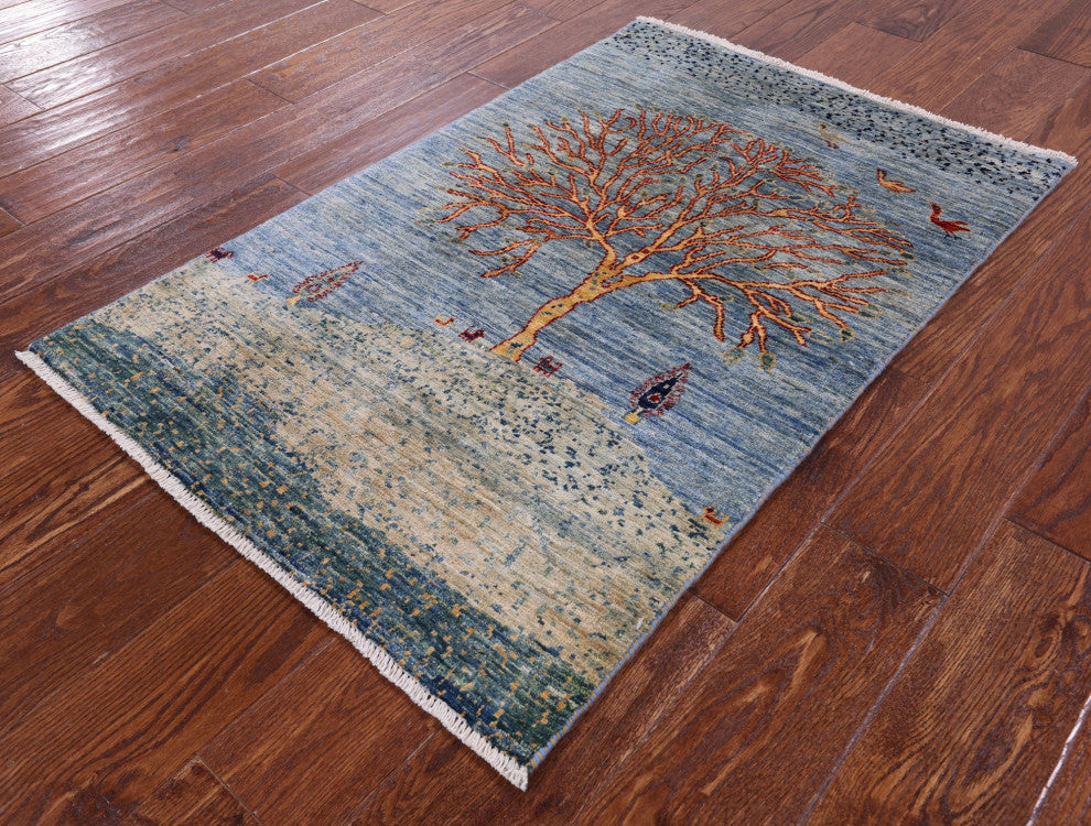 2' 5" X 3' 9" Tribal Persian Gabbeh Hand Knotted Rug - Q12698