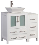 Vanity Art Bathroom Vanity Set With Sink, White, 36", Standard Mirror