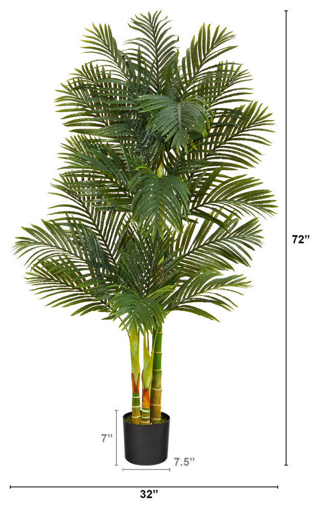 6' Golden Cane Artificial Palm Tree