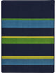 Kid Essentials Rug, Straight and Narrow, Navy, 7'8"x10'9"