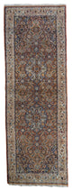 Handmade Vintage Indo-Tabriz runner 1.9'x5.8', 60cmx177cm 1970s