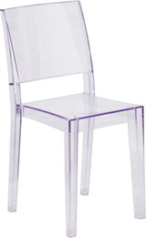 Phantom Series Transparent Stacking Side Chair