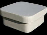 Stand Square Outdoor Ottoman, Silver Pixel