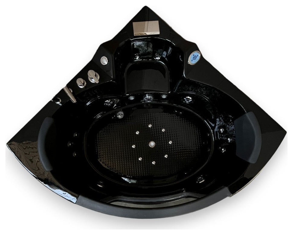 Hot Tub Black 59"x59" Double Pump Heater, Majestic