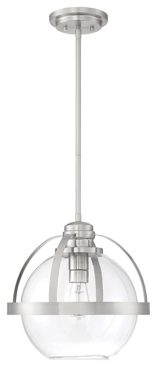 Pendleton 1-Light Pendant, Satin Nickel
