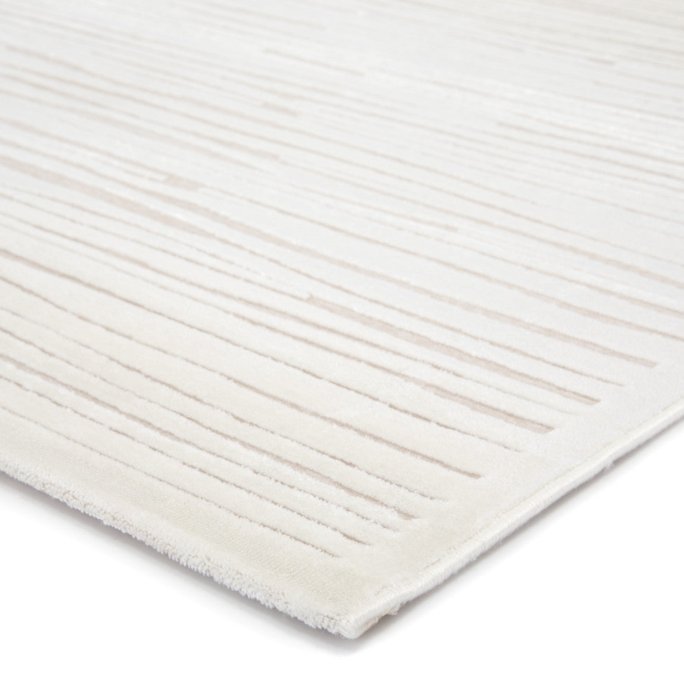 Jaipur Living Linea Abstract White Area Rug, 7'6"x9'6"