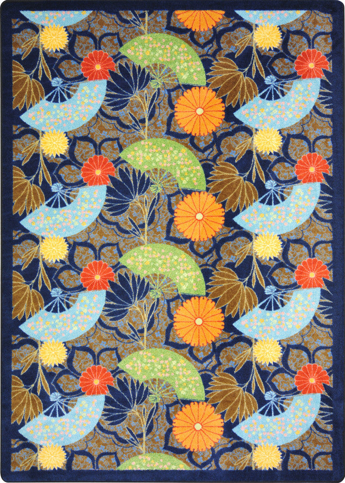 Kaleidoscope Rug, Pacific Rim, Brown, 5'4"x7'8"