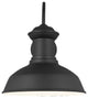 Sea Gull Fredricksburg Large 1-Light Outdoor Wall Lantern Black