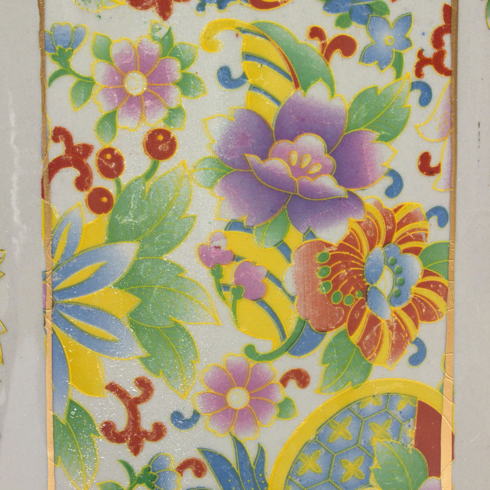 24" Satsuma Birds and Flowers Porcelain Umbrella Stand