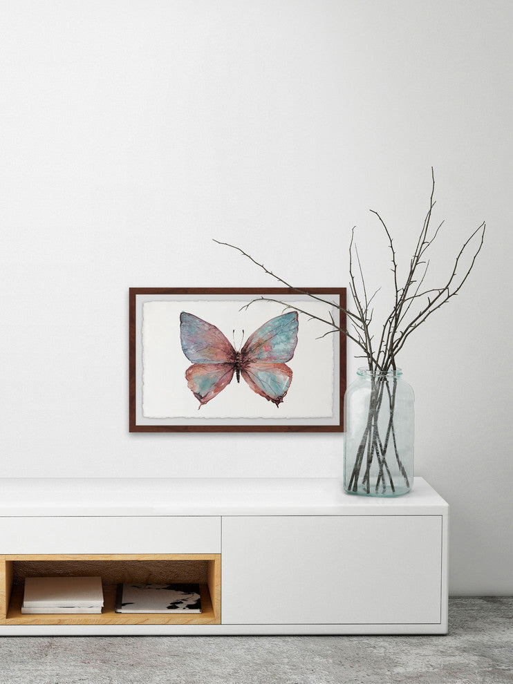 "Grand Pastel Wings" Framed Painting Print, 18"x12"