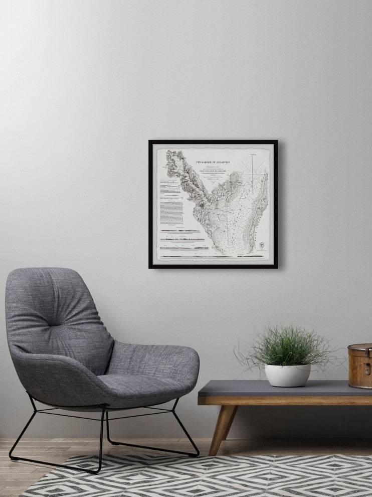 "Annapolis Harbor" Framed Painting Print, 24x24
