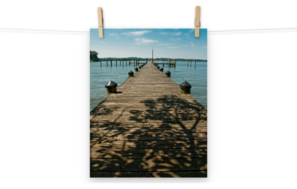 Endless Dock Landscape Photography Unframed Wall Art Print, 11" X 14"