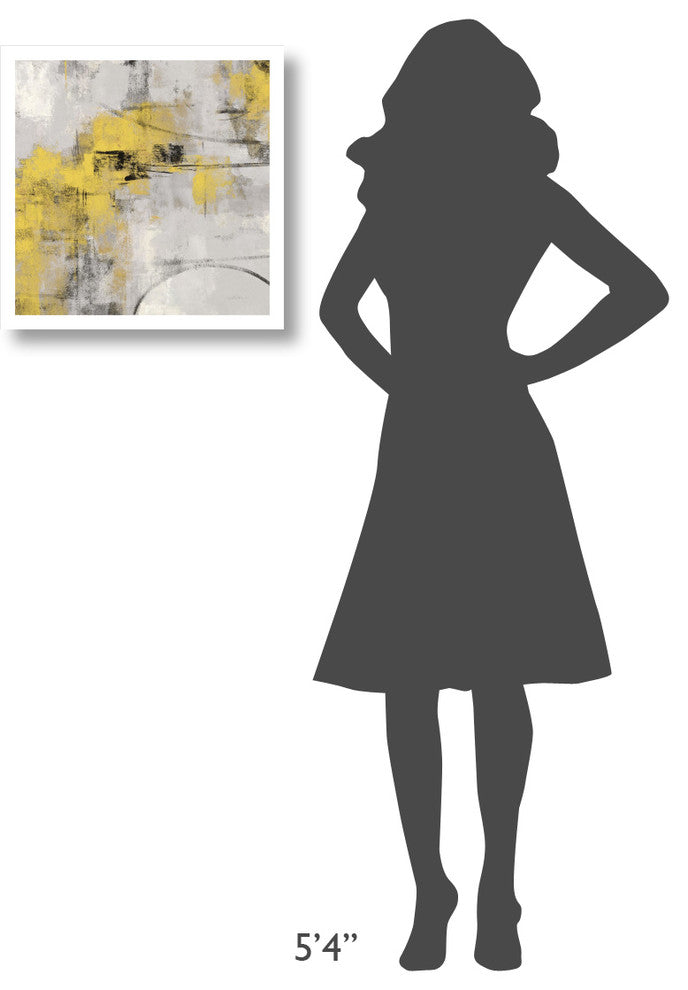 "Stone Gardens II Yellow" Digital Paper Print by Silvia Vassileva, 20"x20"