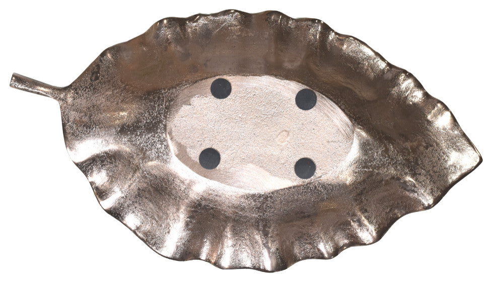 Handmade Decorative Aluminium Tray, Bronze Color Coated