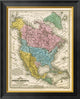 "Map of North America, 1839"  by Samuel Augustus Mitchell, 21x26"