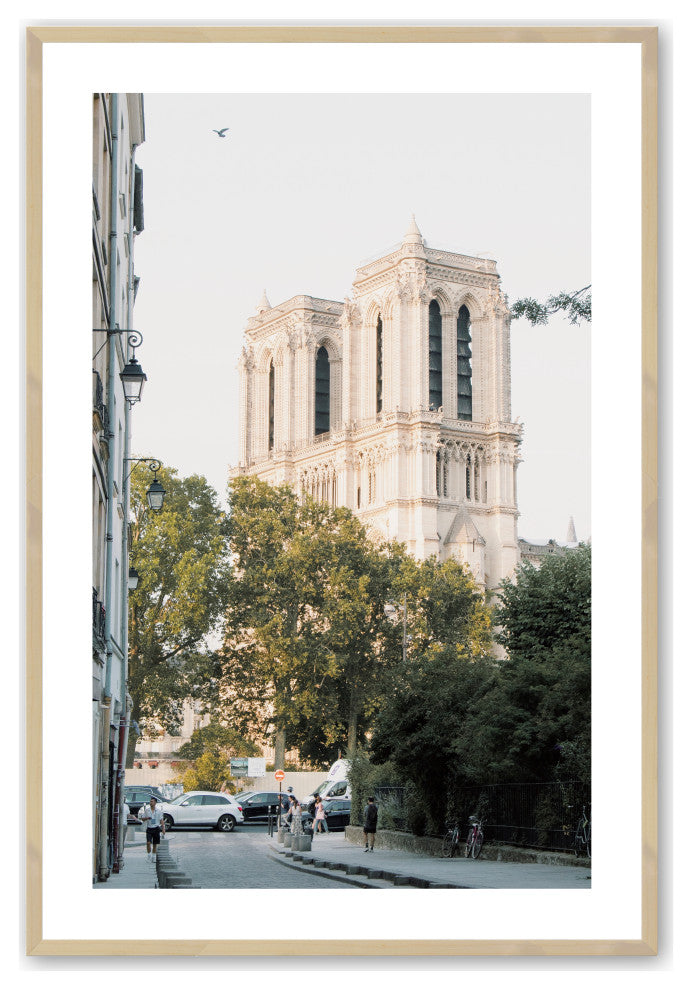 Raw Maple 12" x 16" French History Framed Print