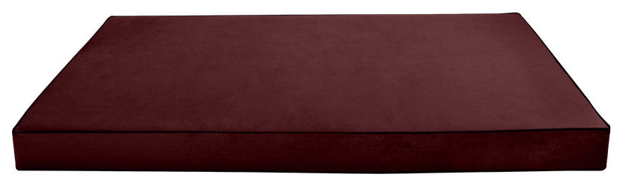Contrast Pipe 6" Twin-XL 80x39x6 Velvet Indoor Daybed Mattress COVER ONLY-AD368