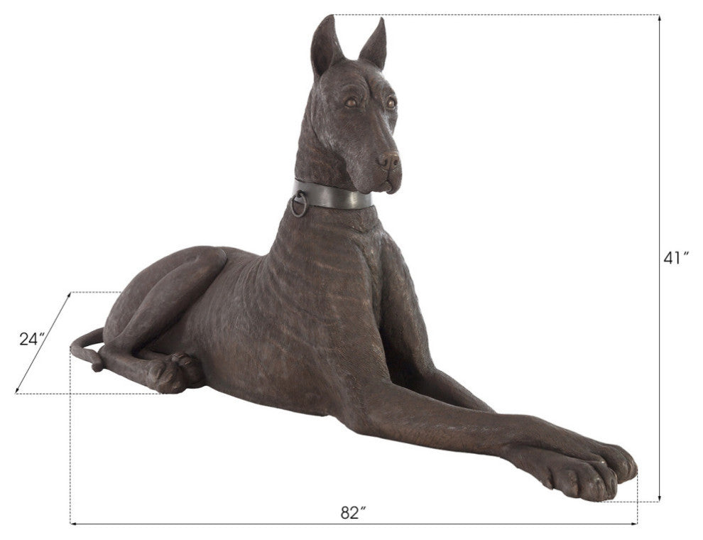 Great Dane, Bronze, Left