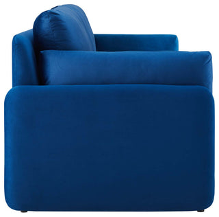 Indicate Performance Velvet Sofa, Navy