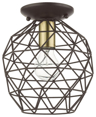 Bronze Geometric, Farmhouse, Industrial, Abstract, Rustic Flush Mount