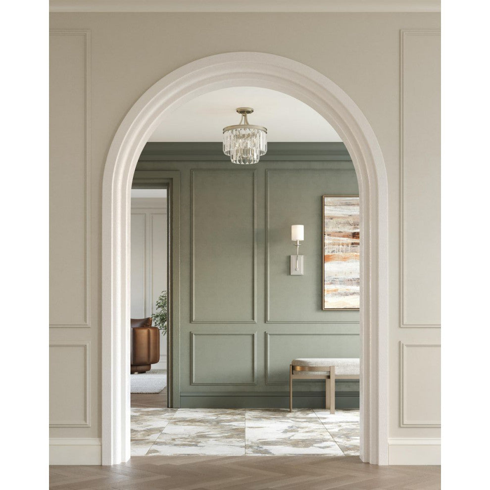 Bonita Collection 1-Light Wall Sconce, Brushed Nickel