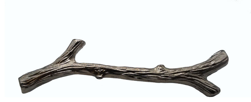 Large Twig Pull, Nickel