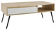 Contemporary Fluted Drawer Coffee Table "“ Birch