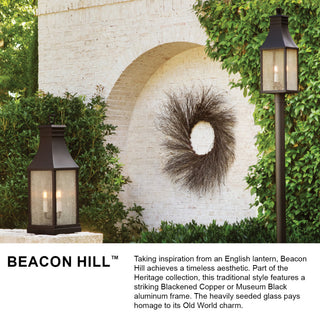 Hinkley Beacon Hill Large Pier Mount Lantern, Museum Black
