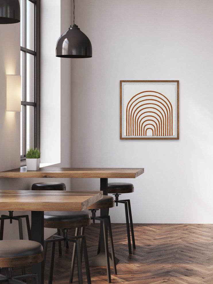 "Tunneled Archway" Framed Painting Print, 32x32