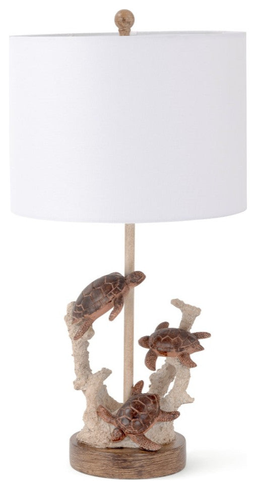 Turtles 27" Coral Polyresin, Set of 2