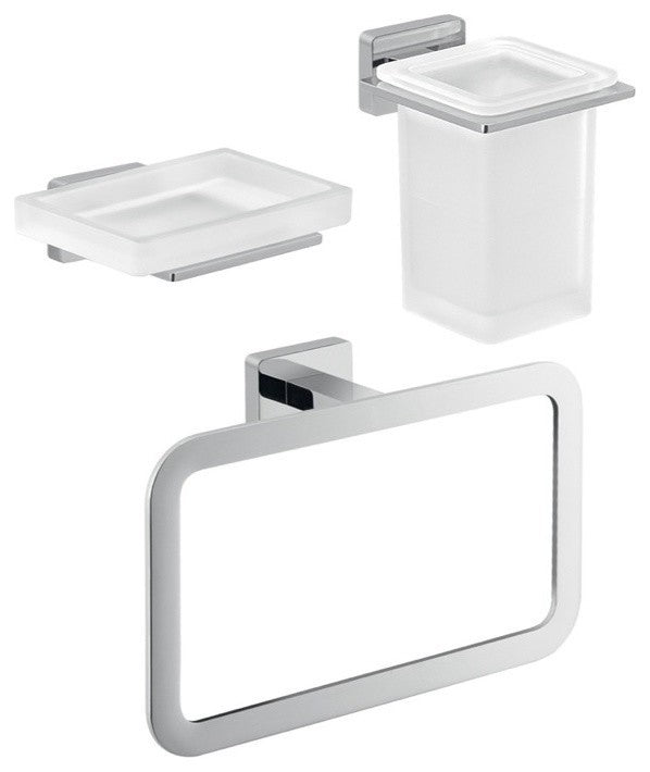 Three Piece Bathroom Accessory Set