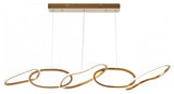 Gold LED loop chandelier